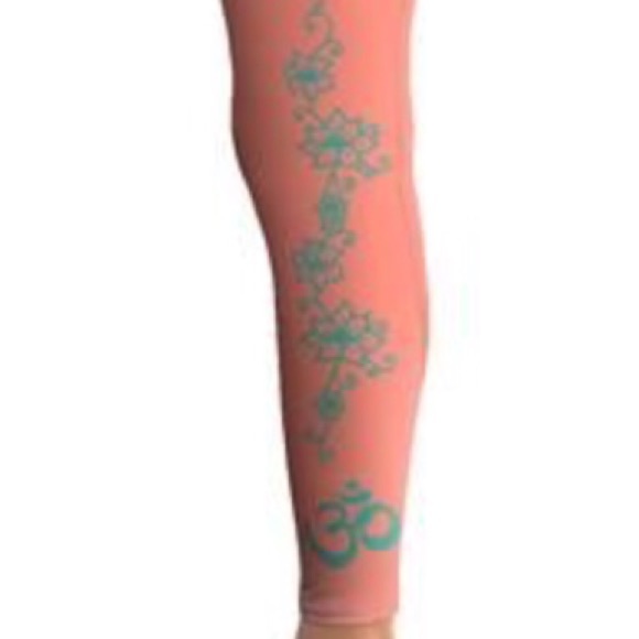 Om Shanti Arcadia Vines Power Pants Yoga Leggings - Picture 3 of 8